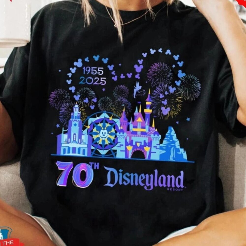Disneyland 70th Anniversary Short Sleeve Tee - Black